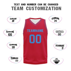 Custom Red Classic Style Sports Uniform Basketball Jersey BBJ01-D020105-23