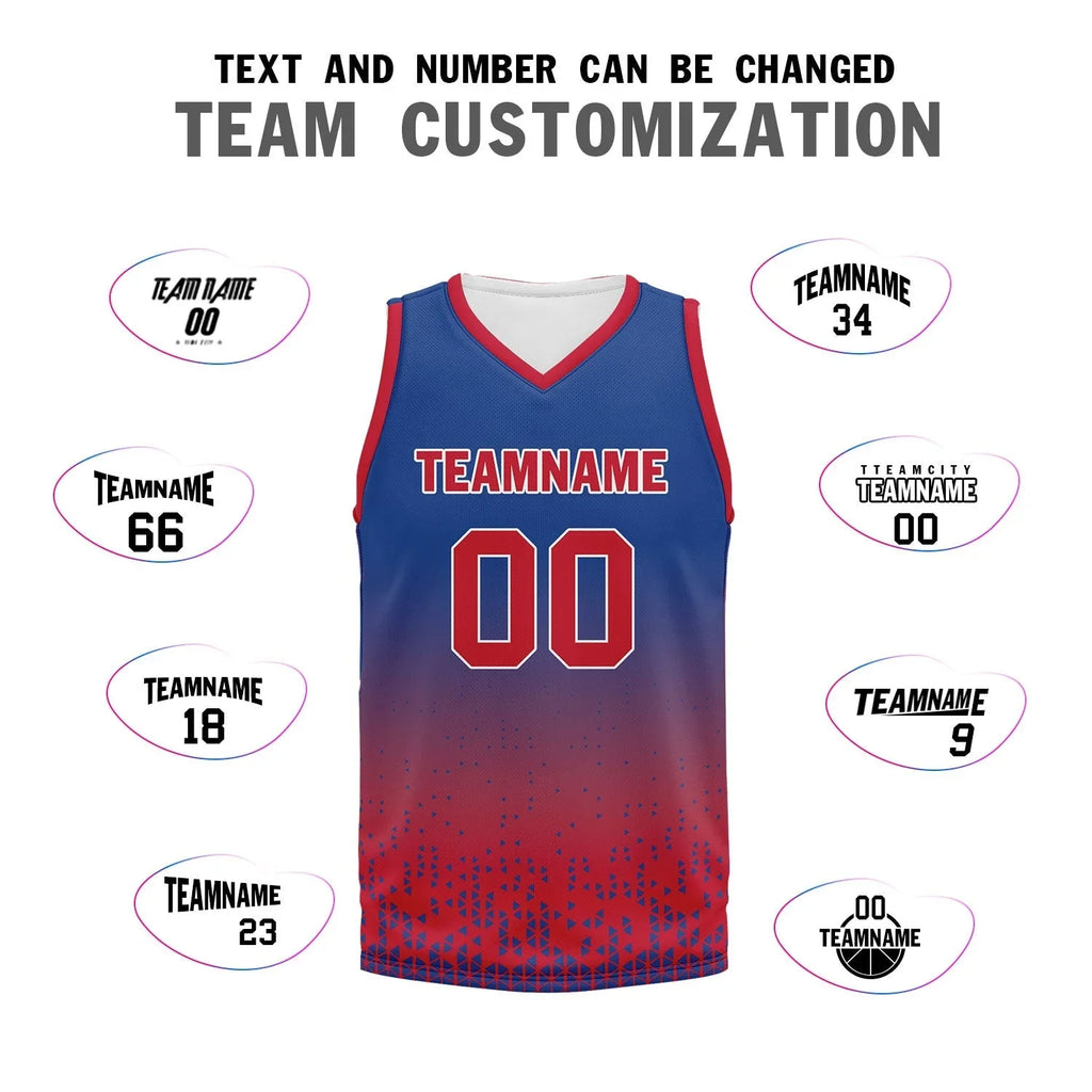 Custom Blue Red Fade Fashion Sports Uniform Basketball Jersey BBJ01-D020102-1 - Coolcustomize