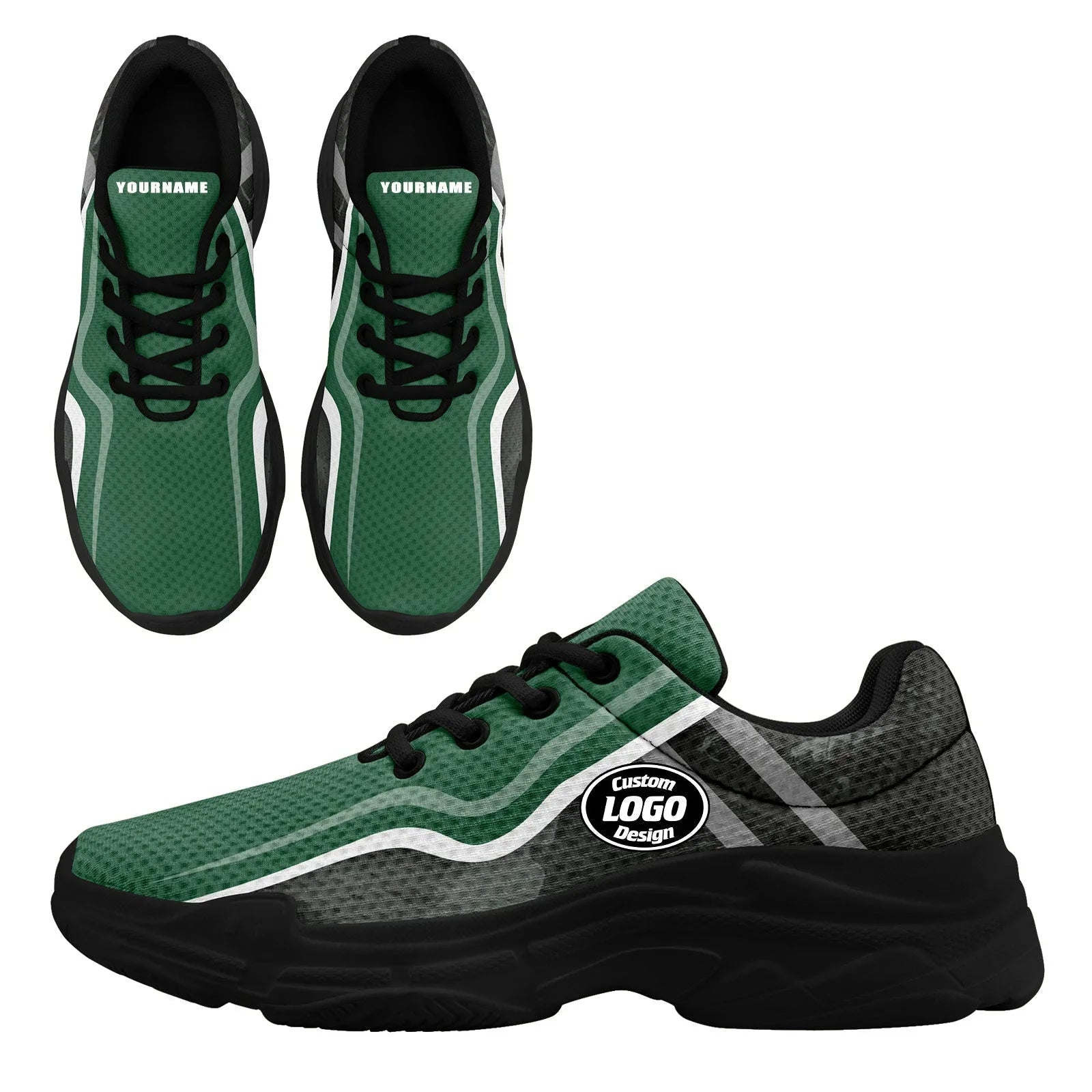 Custom Baseball Jersey and Chunky Shoes Personalized Combo Personalized Sneaker ZH-D020167-7 - Coolcustomize