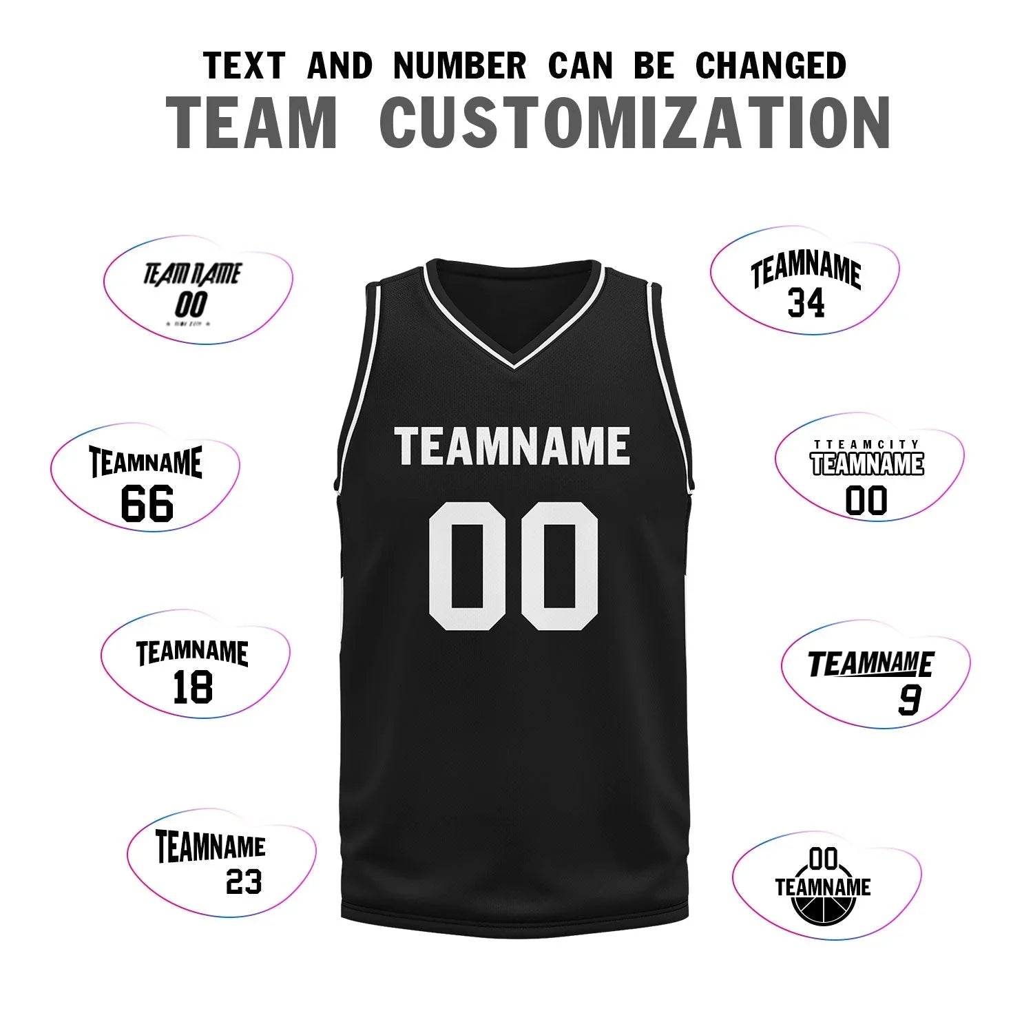 Custom Black Classic Style Sports Uniform Basketball Jersey BBJ01-D020105-19 - Coolcustomize
