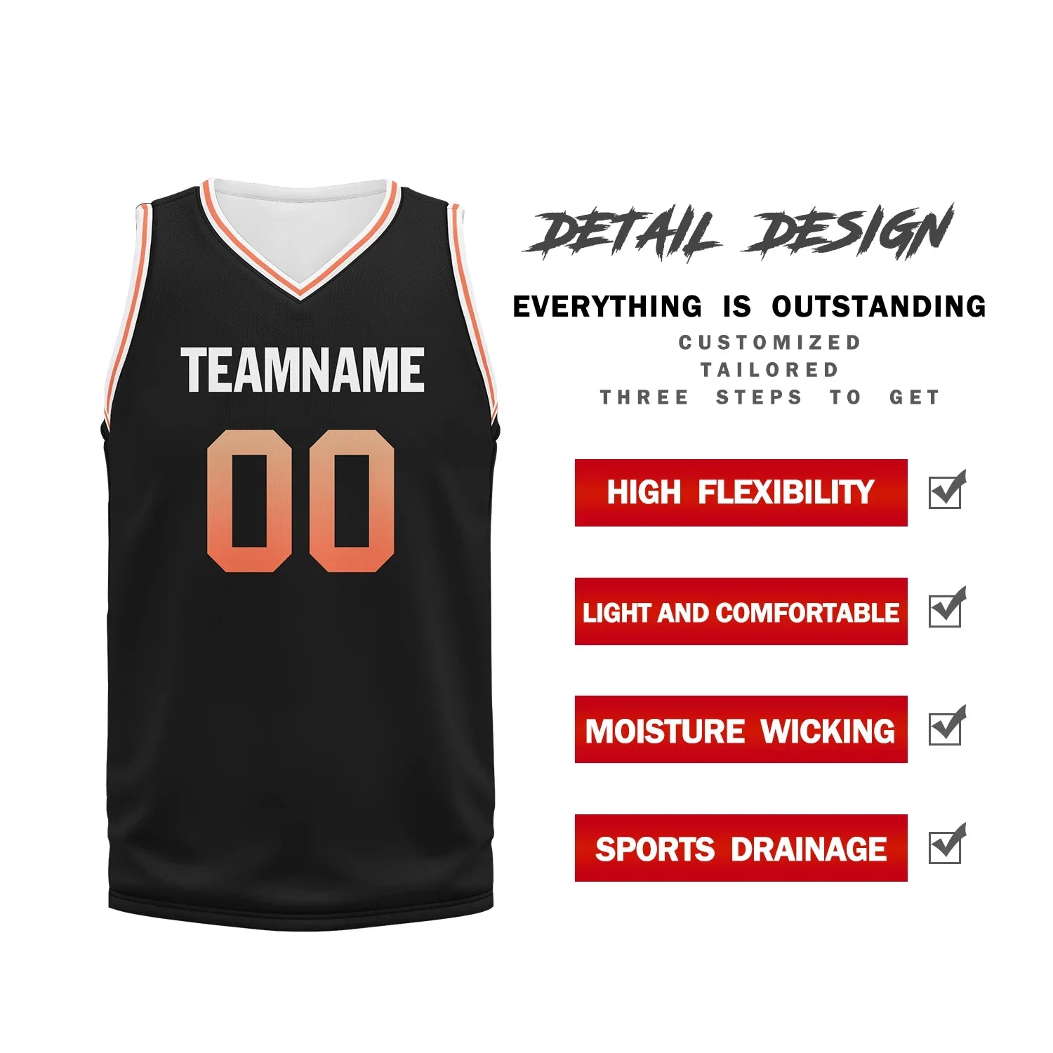 Custom Black Classic Style Sports Uniform Basketball Jersey BBJ01-bd0a70b8 - Coolcustomize