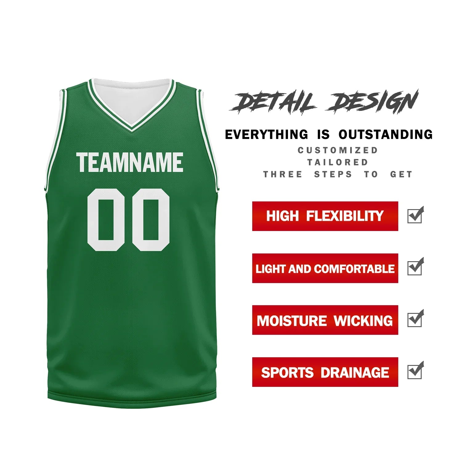 Custom Green Classic Style Sports Uniform Basketball Jersey BBJ01-bd0a700a - Coolcustomize