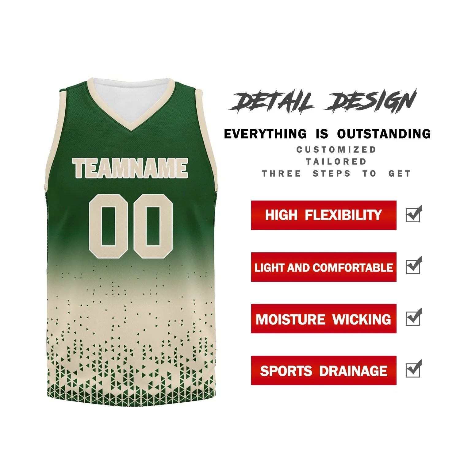Custom Green Yellow Fade Fashion Sports Uniform Basketball Jersey BBJ01-D020102-7 - Coolcustomize
