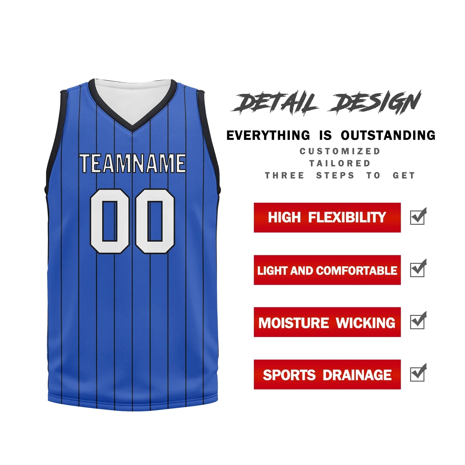 Custom Blue Classic Style Sports Uniform Basketball Jersey BBJ01-bd0a70ee - Coolcustomize