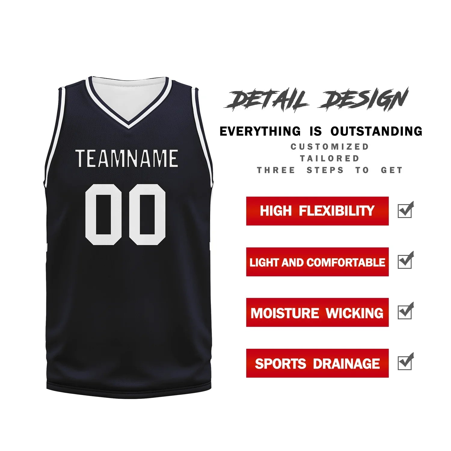 Custom Black Classic Style Sports Uniform Basketball Jersey BBJ01-bd0a70ef - Coolcustomize