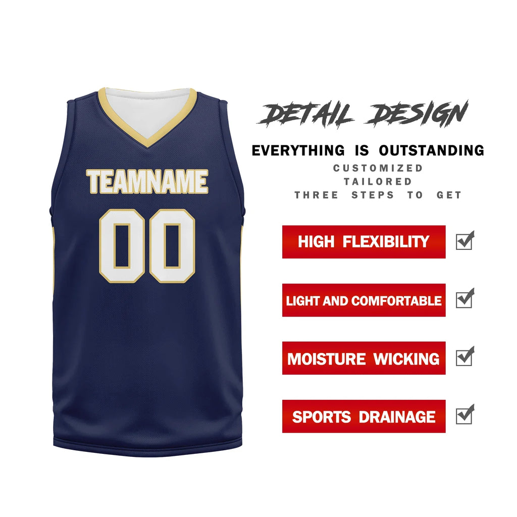 Custom Deep Blue Classic Style Sports Uniform Basketball Jersey BBJ01-bd0a70e0 - Coolcustomize