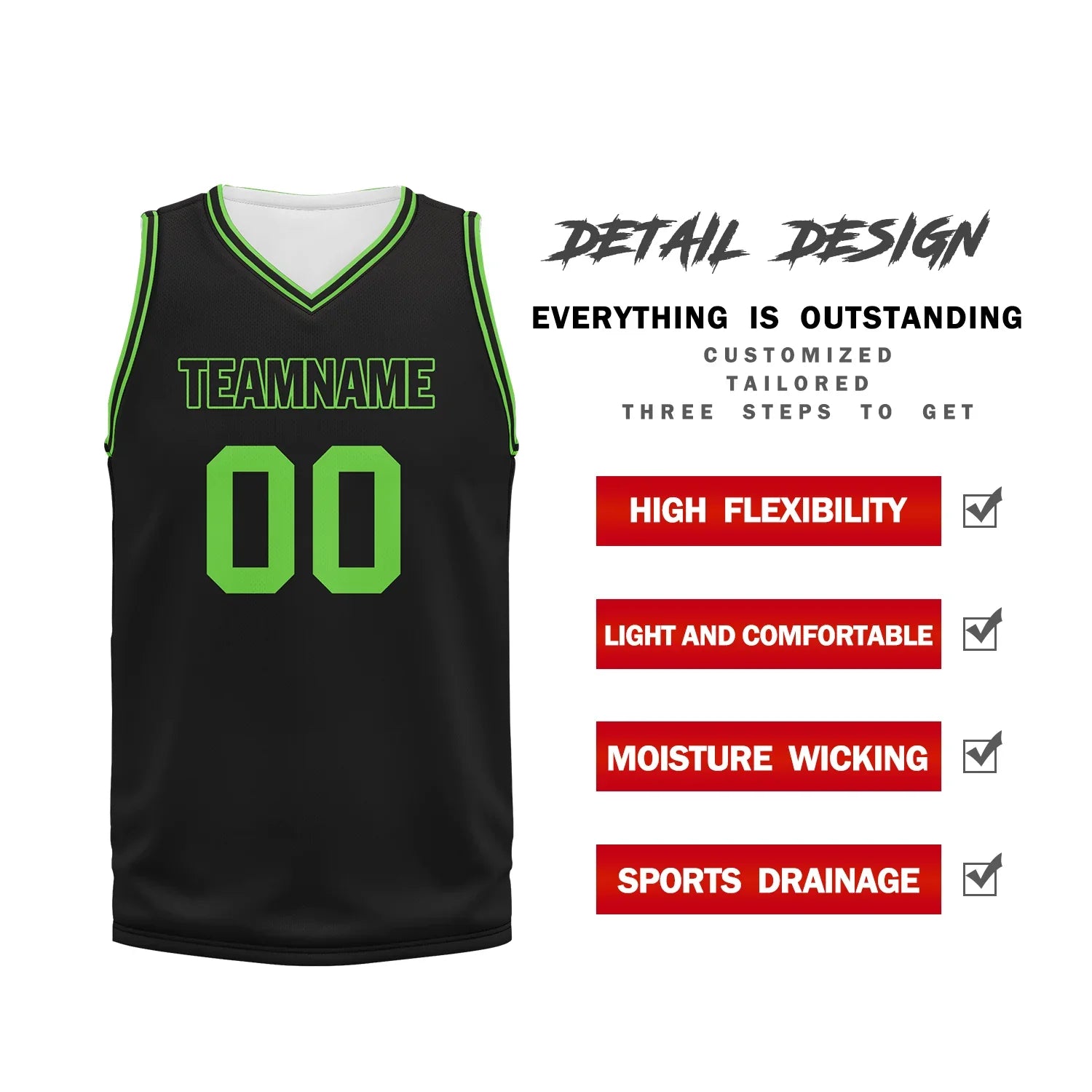 Custom Black Classic Style Sports Uniform Basketball Jersey BBJ01-bd0a70d9 - Coolcustomize