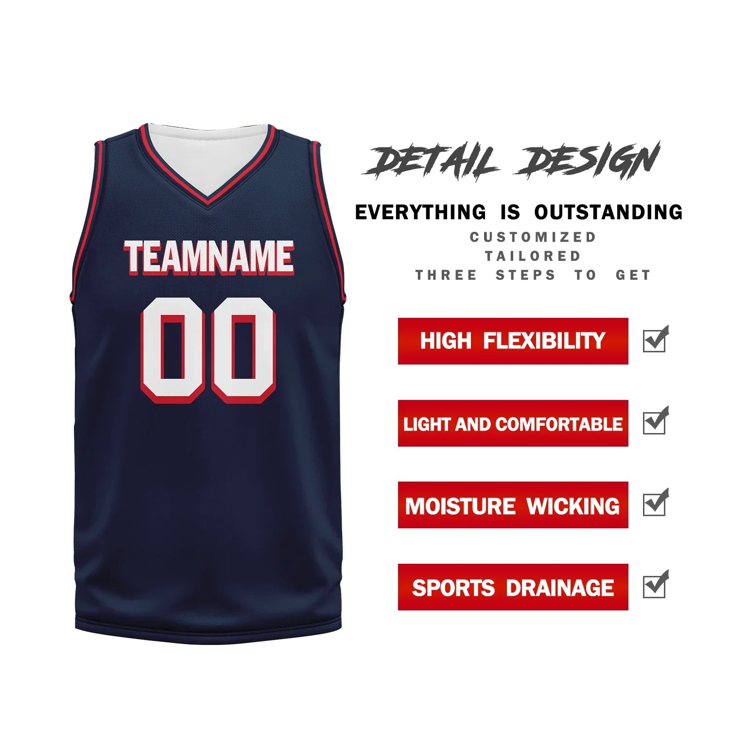 Custom Deep Blue Classic Style Sports Uniform Basketball Jersey BBJ01-bd0a70ba - Coolcustomize