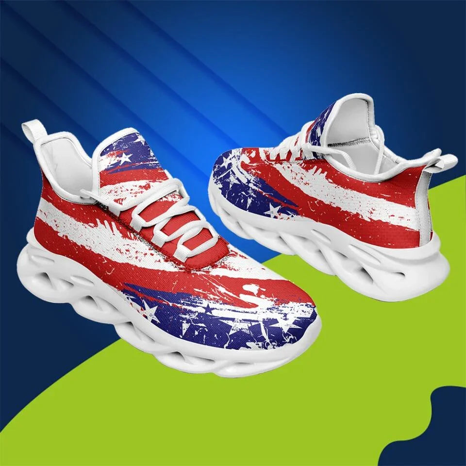 branded client gifts, gifts for clients MaxSoul-B03001 Custom Max Soul American Flag, USA Flag Sneakers Max Soul, Shoes, Printed Shoes - Coolcustomize