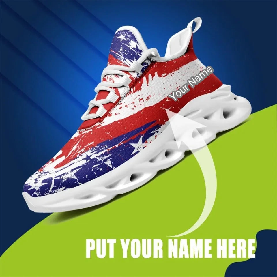 branded client gifts, gifts for clients MaxSoul-B03001 Custom Max Soul American Flag, USA Flag Sneakers Max Soul, Shoes, Printed Shoes - Coolcustomize