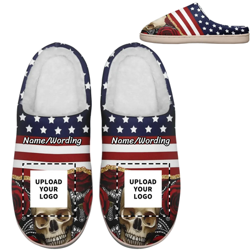 Business holiday gifts, Personalized Indoor Slipper, Custom Warm-Fur Slipper, US-Theme Slipper,kitty2020-24020021 - Coolcustomize