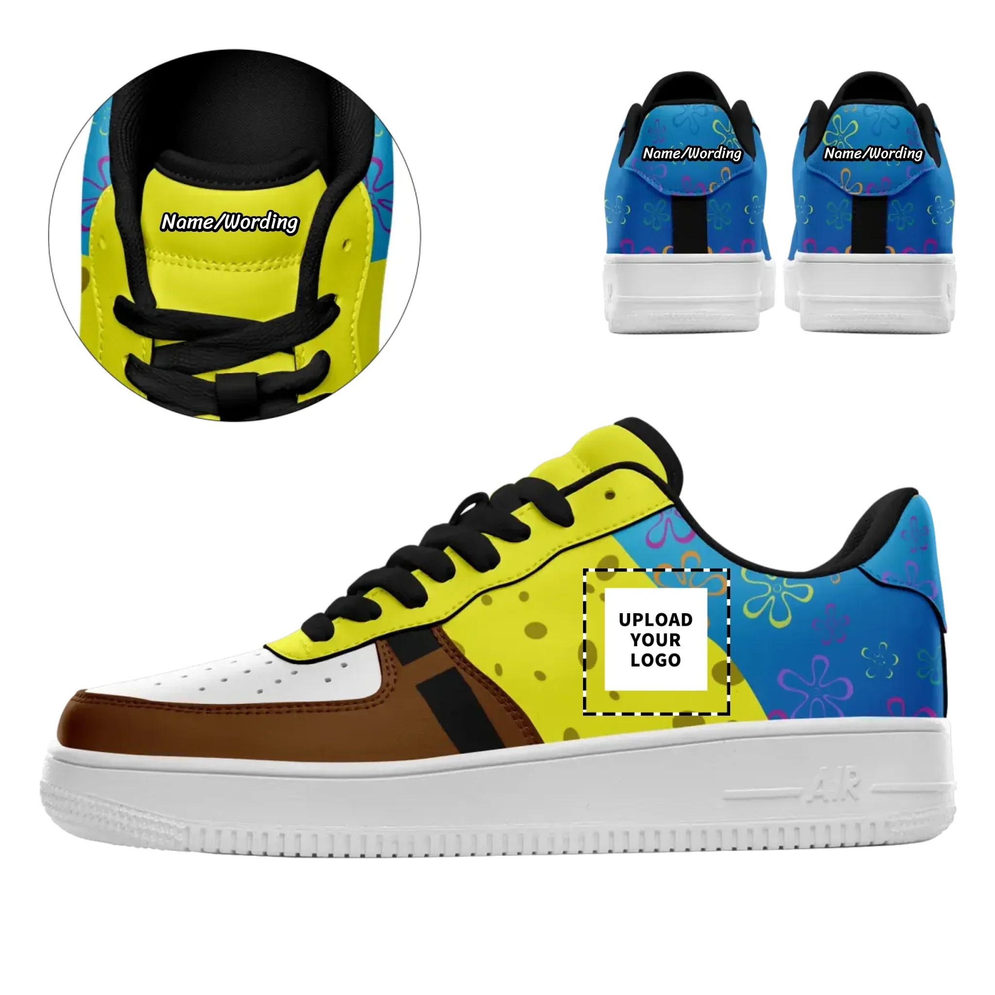 Corporate christmas gifts, SpongeBob Sport Sneaker,Team-Exclusive Customization for Anime Enthusiasts,AFL-23020203 - Coolcustomize