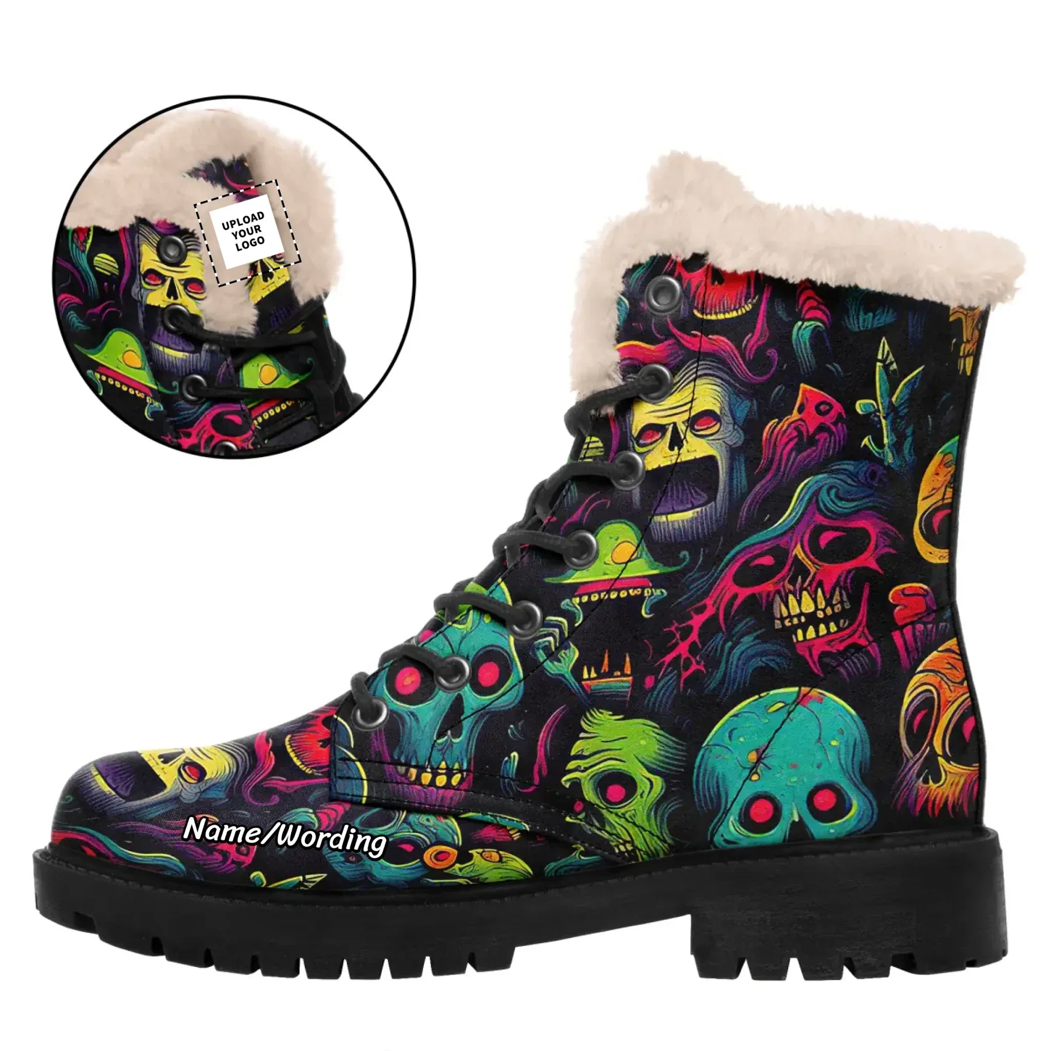 Custom Halloween Fleece Boots Personalized X-Max Boots,WB-23023001 - Coolcustomize