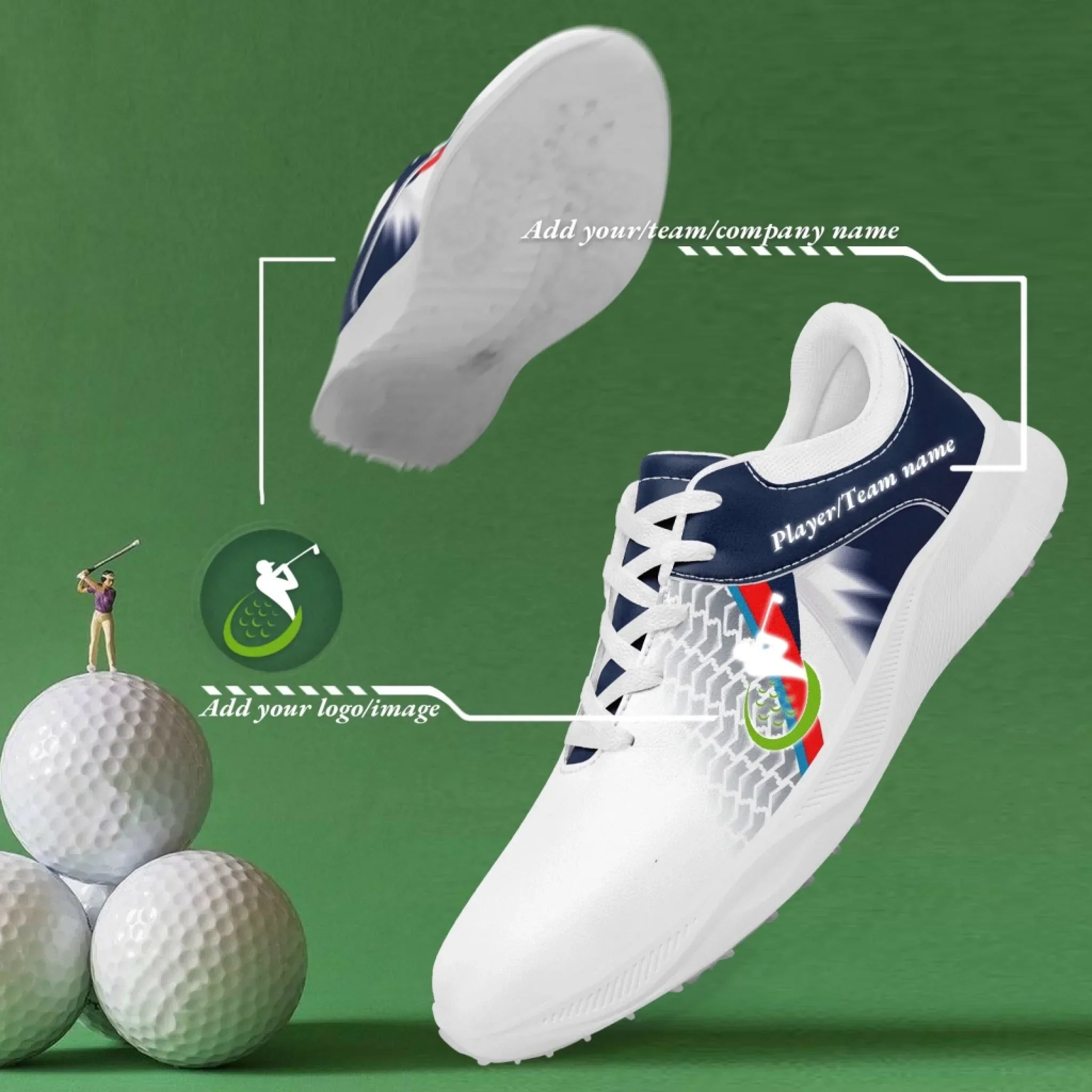 Custom Golf Performance Sneakers, Personalized Durable Shoes for POD Resellers FN062-25020099-3 - Coolcustomize