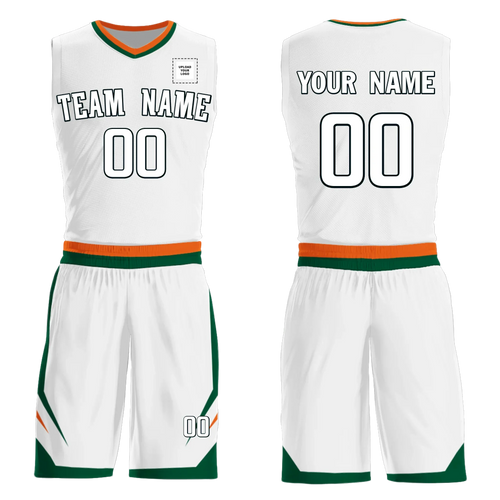 Custom Basketball Jersey and Shorts, Basketball uniform,Personalized Uniform with Name Number Logo for Adult Youth Kids,Miami BBJ-230606166 - Coolcustomize