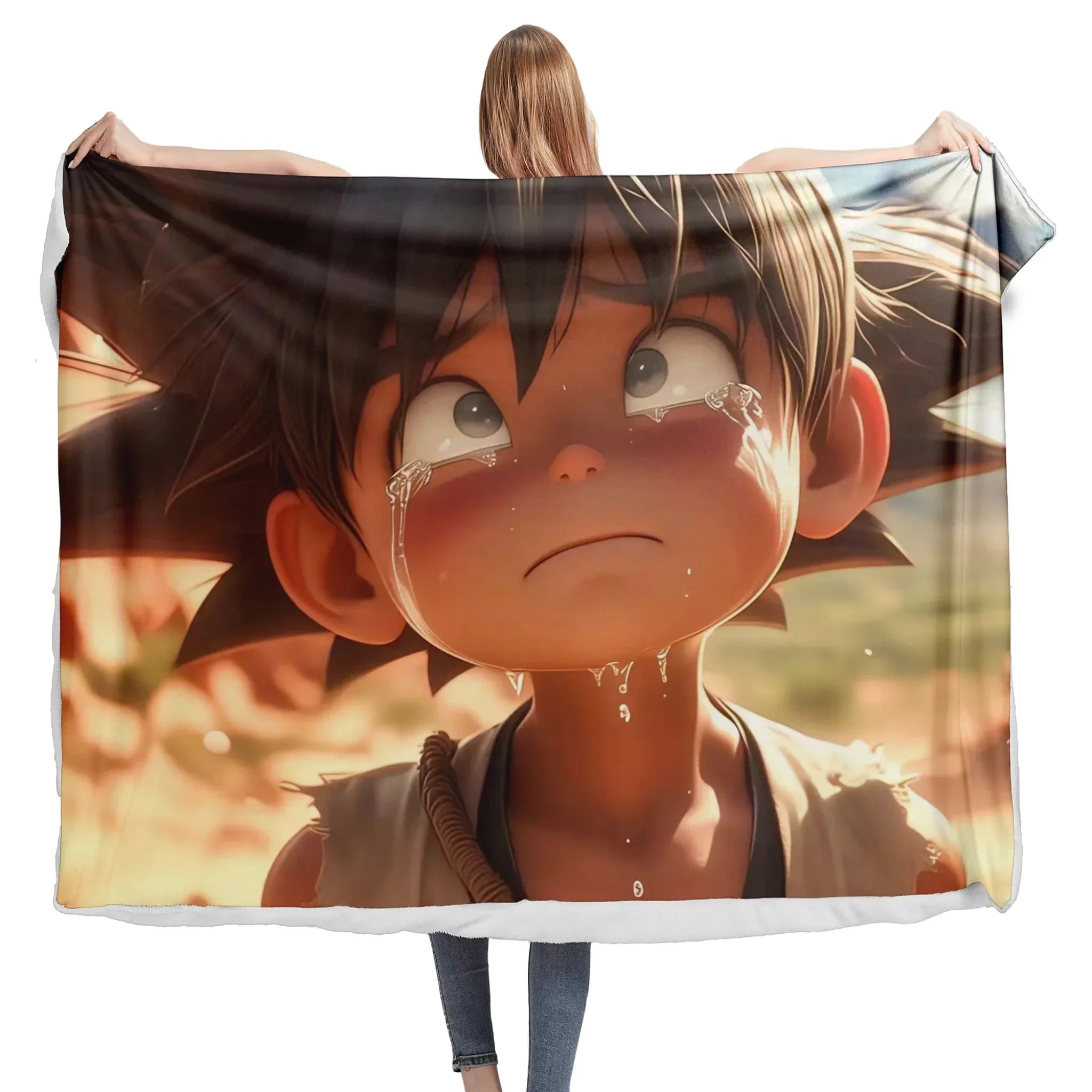 Custom Anime Dragon Ball Themed Blanket Personalized Names, Perfect for Anime Fans and Paying Tribute to Akira Toriyama - Coolcustomize