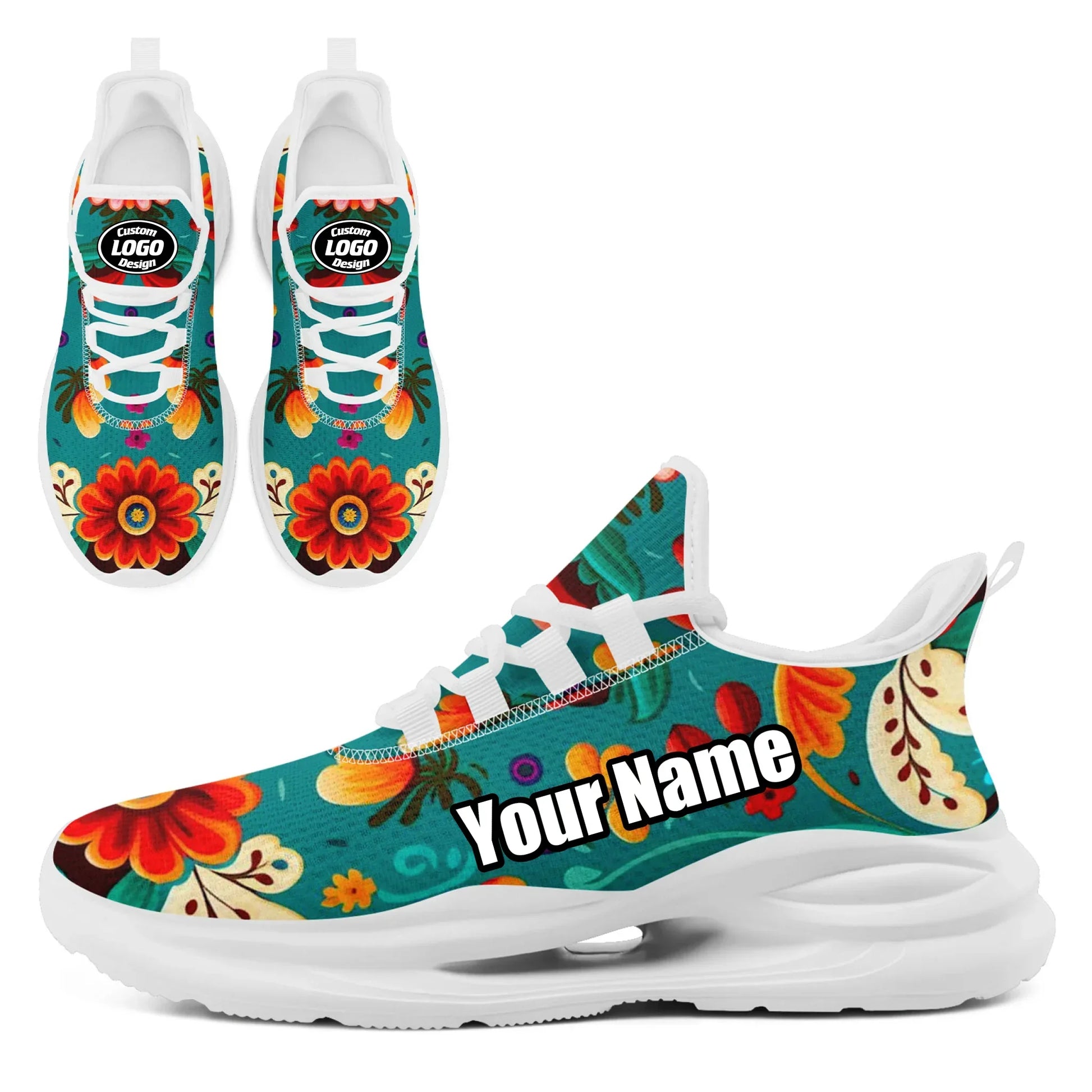 Personalized Mexico Flag Casual Shoes, Breathable Sports Shoes, Perfect Gift for Patriotic Fans - Coolcustomize