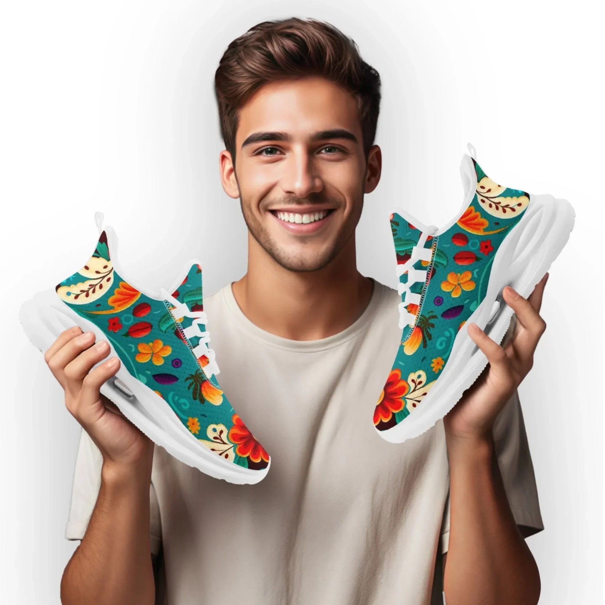 Personalized Mexico Flag Casual Shoes, Breathable Sports Shoes, Perfect Gift for Patriotic Fans - Coolcustomize