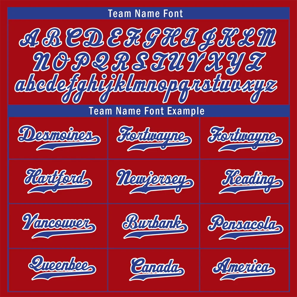 Custom Red Classic Style Blue Authentic Baseball Jersey - Coolcustomize
