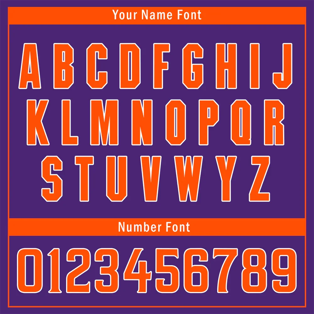 Custom Purple Classic Style Orange Authentic Baseball Jersey - Coolcustomize