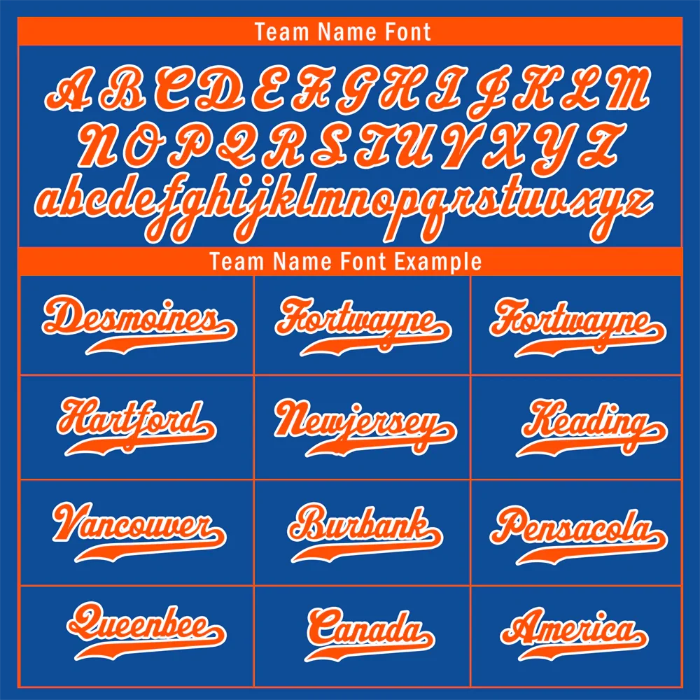 Custom Blue Classic Style Orange Authentic Baseball Jersey - Coolcustomize