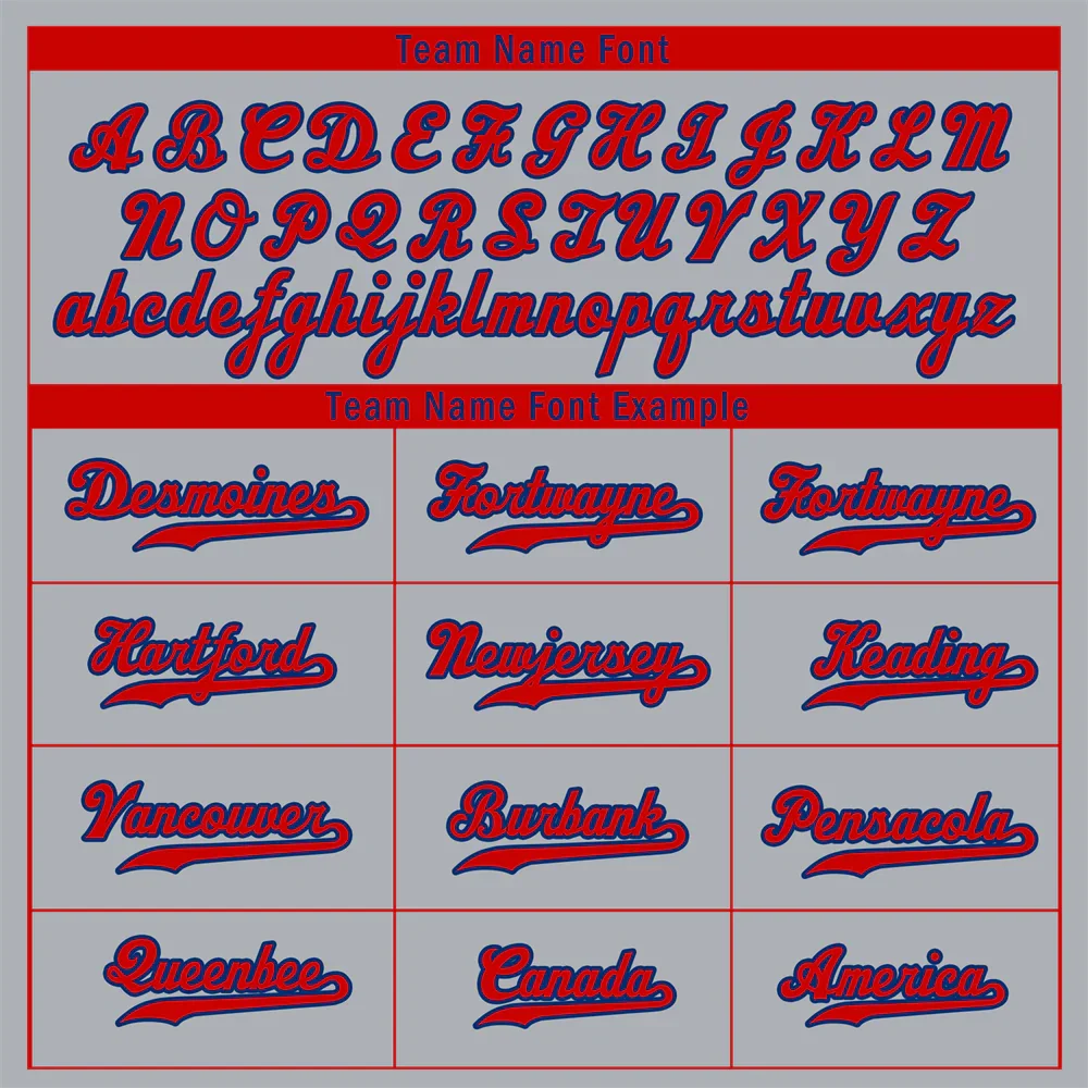 Custom Grey Classic Style Red Authentic Baseball Jersey - Coolcustomize