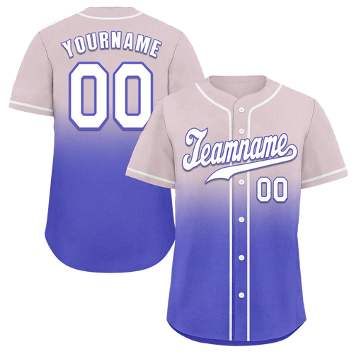 Custom Fade Fashion White Authentic Baseball Jersey - Coolcustomize