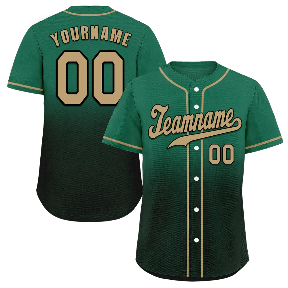 Custom Fade Fashion Grey Authentic Baseball Jersey - Coolcustomize