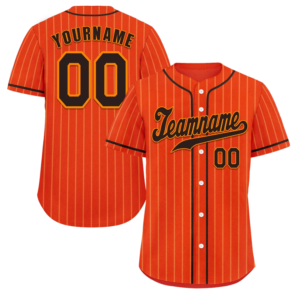 Custom Red Stripe Fashion Black Authentic Baseball Jersey - Coolcustomize