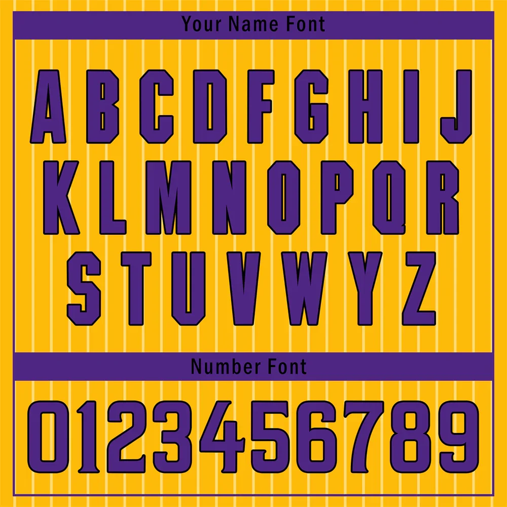 Custom Yellow Stripe Fashion Purple Authentic Baseball Jersey - Coolcustomize