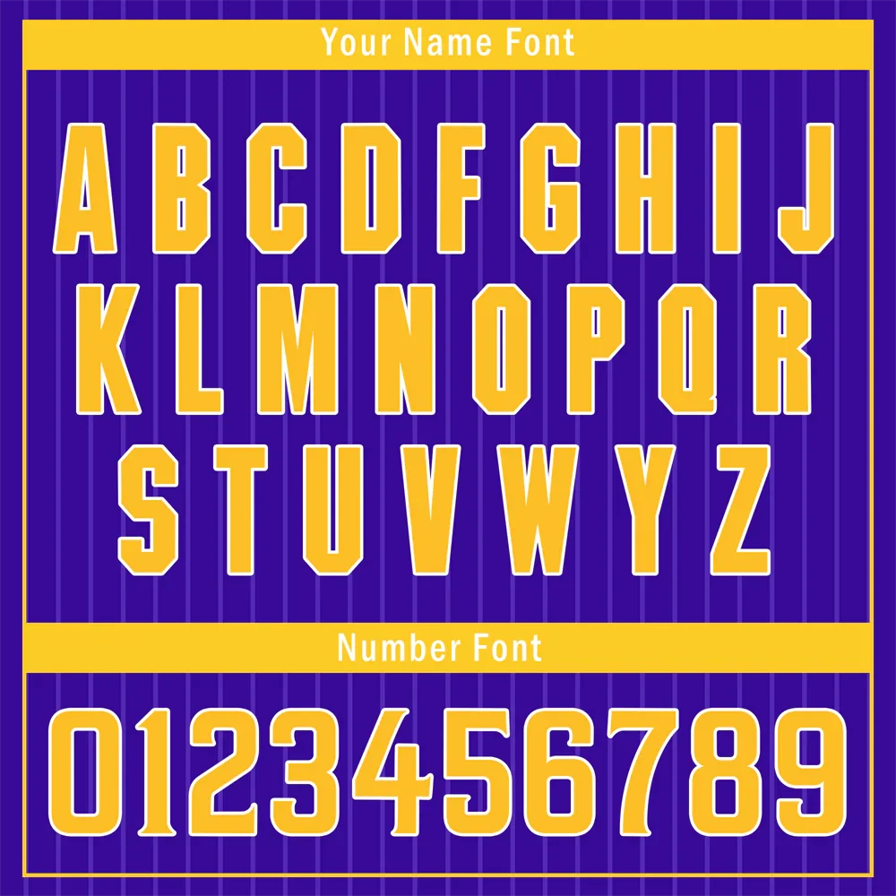 Custom Purple Stripe Fashion Yellow Authentic Baseball Jersey - Coolcustomize