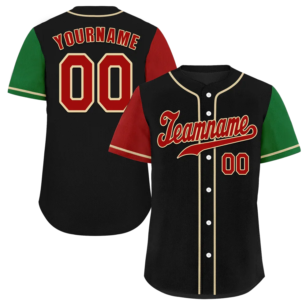 Custom Black Two Tone Brown Authentic Baseball Jersey - Coolcustomize