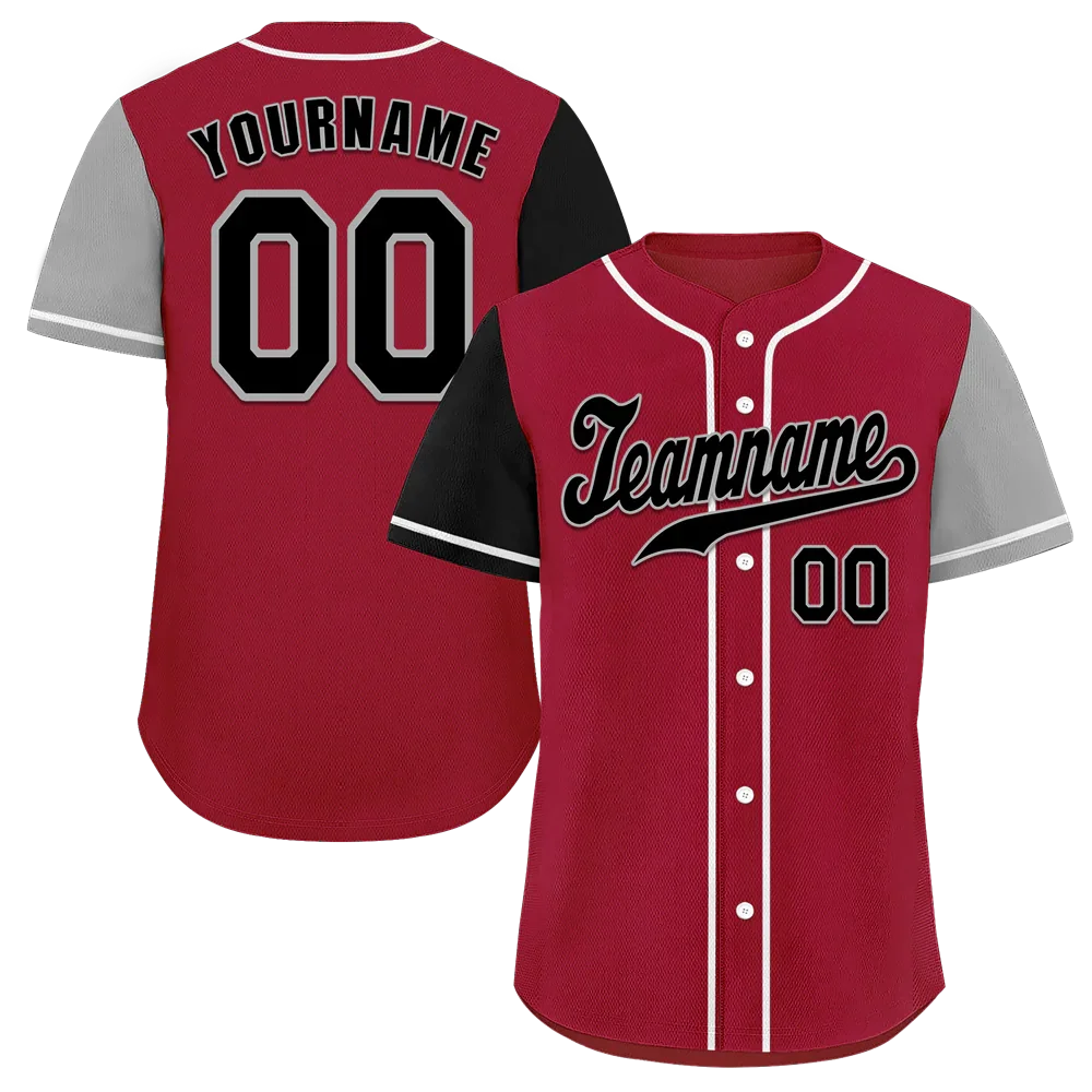 Custom Brown Two Tone Black Authentic Baseball Jersey - Coolcustomize