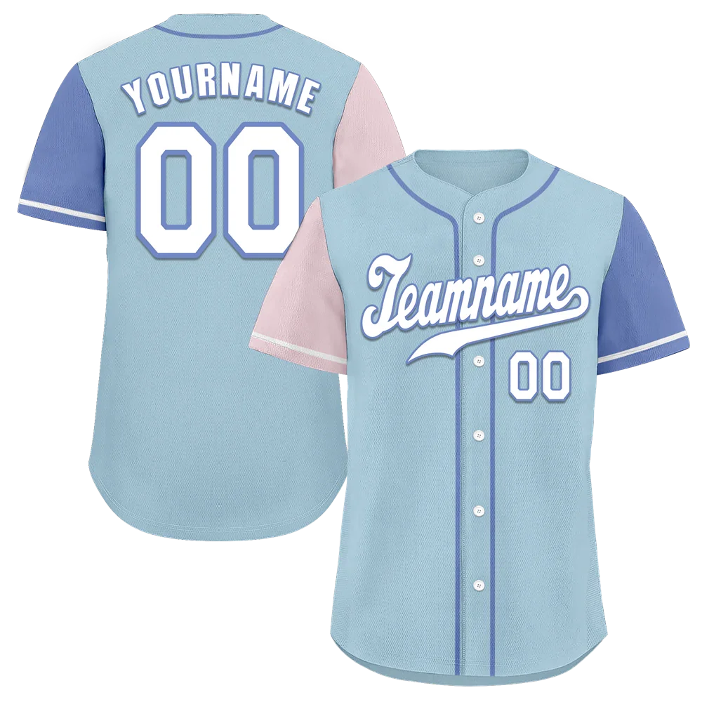 Custom Aqua Two Tone White Authentic Baseball Jersey - Coolcustomize