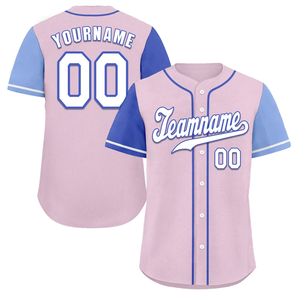 Custom Pink Two Tone White Authentic Baseball Jersey - Coolcustomize
