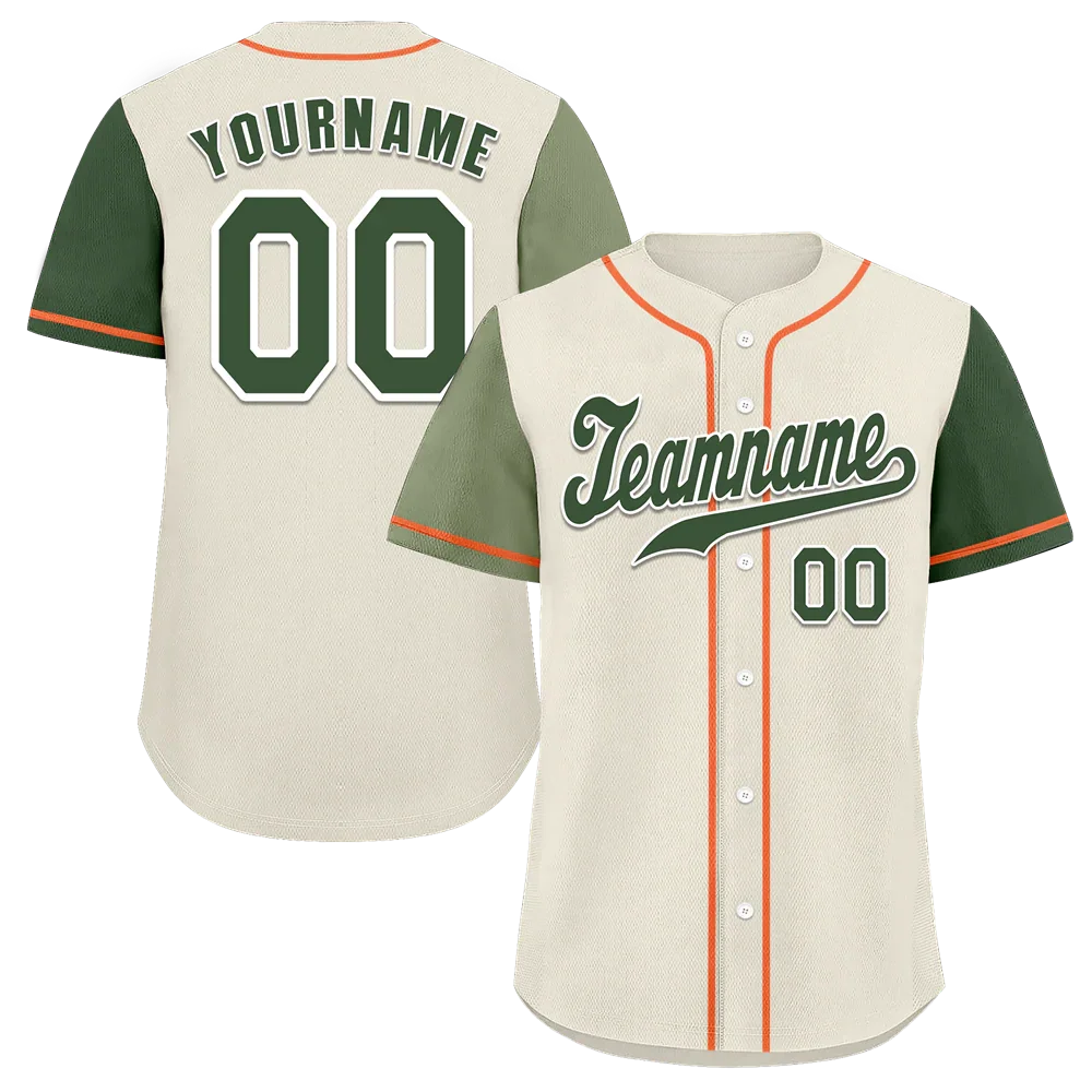 Custom Grey Two Tone Green Authentic Baseball Jersey - Coolcustomize
