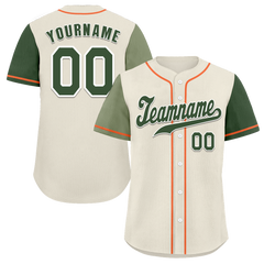 Custom Grey Two Tone Green Authentic Baseball Jersey