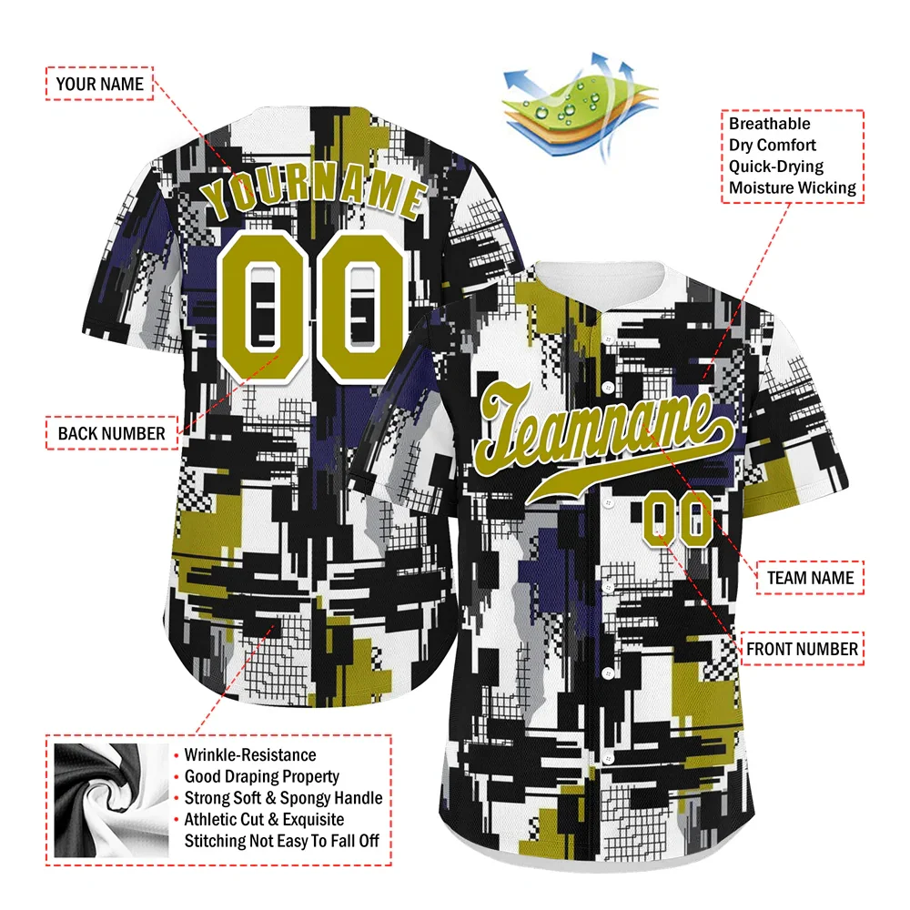 Custom Colorful Graffiti Pattern Orange Authentic Baseball Jersey - Coolcustomize