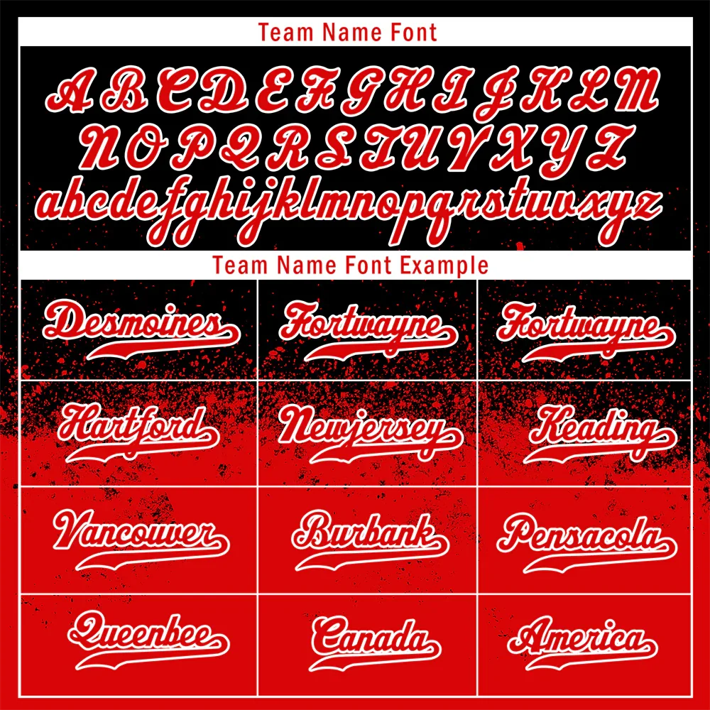 Custom Black Red Graffiti Pattern Red Authentic Baseball Jersey - Coolcustomize