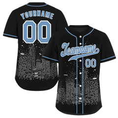 Custom Black City Edition Aqua Authentic Baseball Jersey BSBJ0a-bc0fbbf