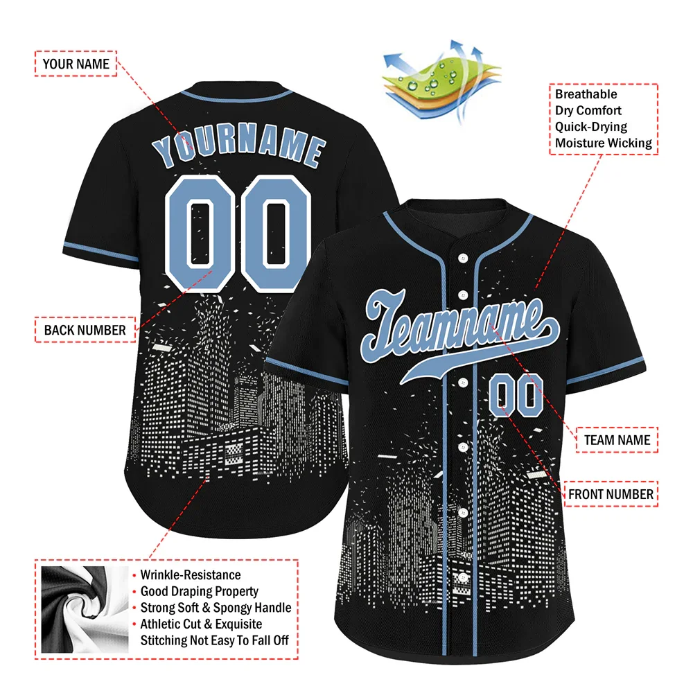 Custom Black City Edition Aqua Authentic Baseball Jersey BSBJ0a-bc0fbbf - Coolcustomize