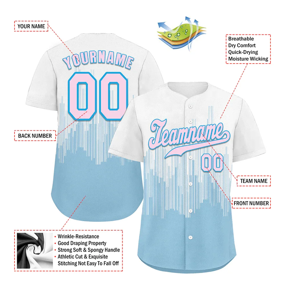 Custom White Aqua City Edition Pink Authentic Baseball Jersey BSBJ0a-bc0fbb7 - Coolcustomize