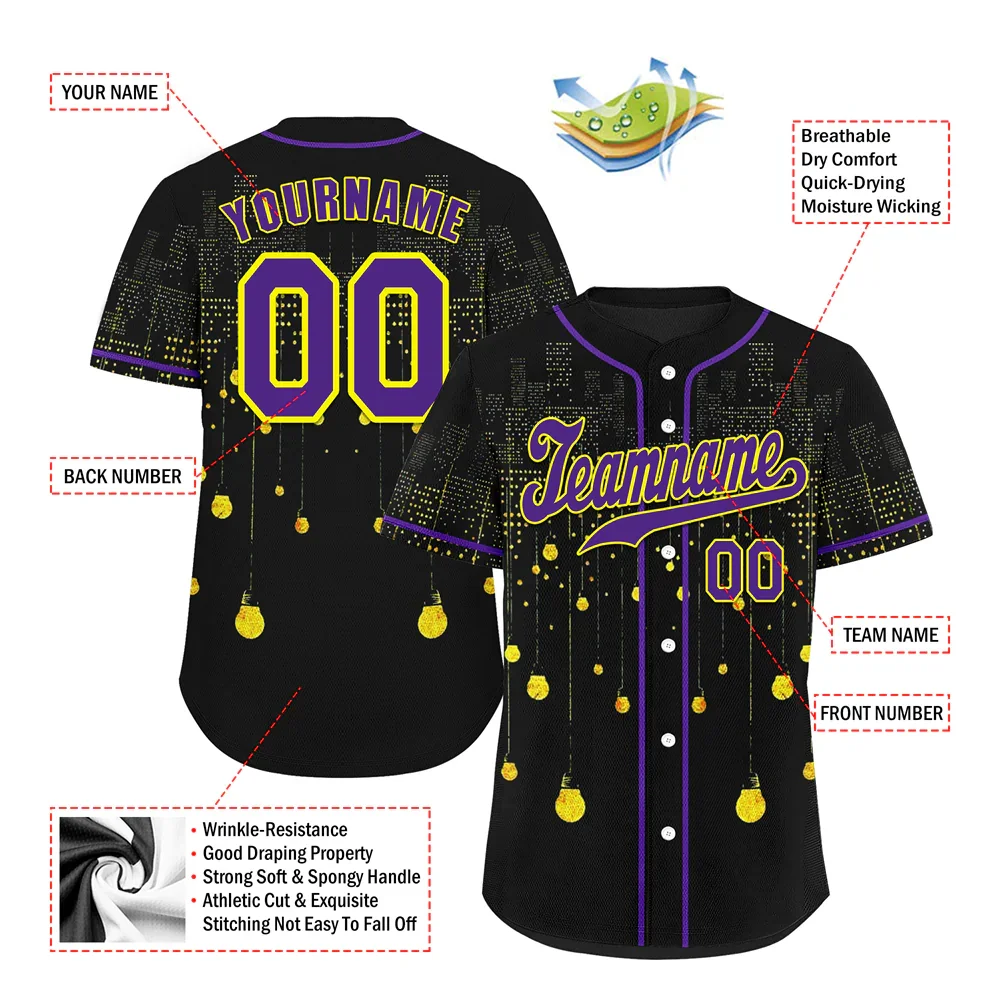 Custom Black City Edition Blue Authentic Baseball Jersey BSBJ0a-bc0fbb8 - Coolcustomize