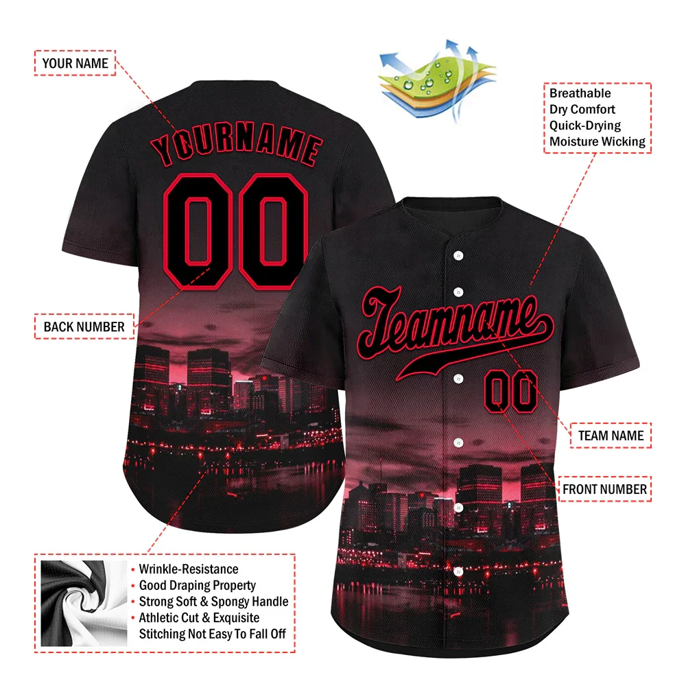 Custom Black City Edition Black Authentic Baseball Jersey BSBJ0a-bc0fbc0 - Coolcustomize