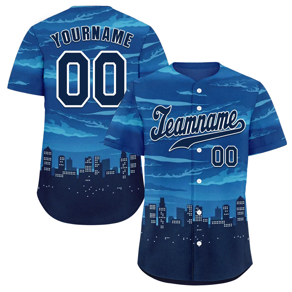 Custom Blue City Edition Black Authentic Baseball Jersey BSBJ0a-bc0fbca - Coolcustomize