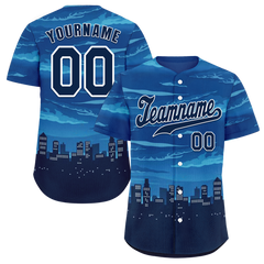 Custom Blue City Edition Black Authentic Baseball Jersey BSBJ0a-bc0fbca