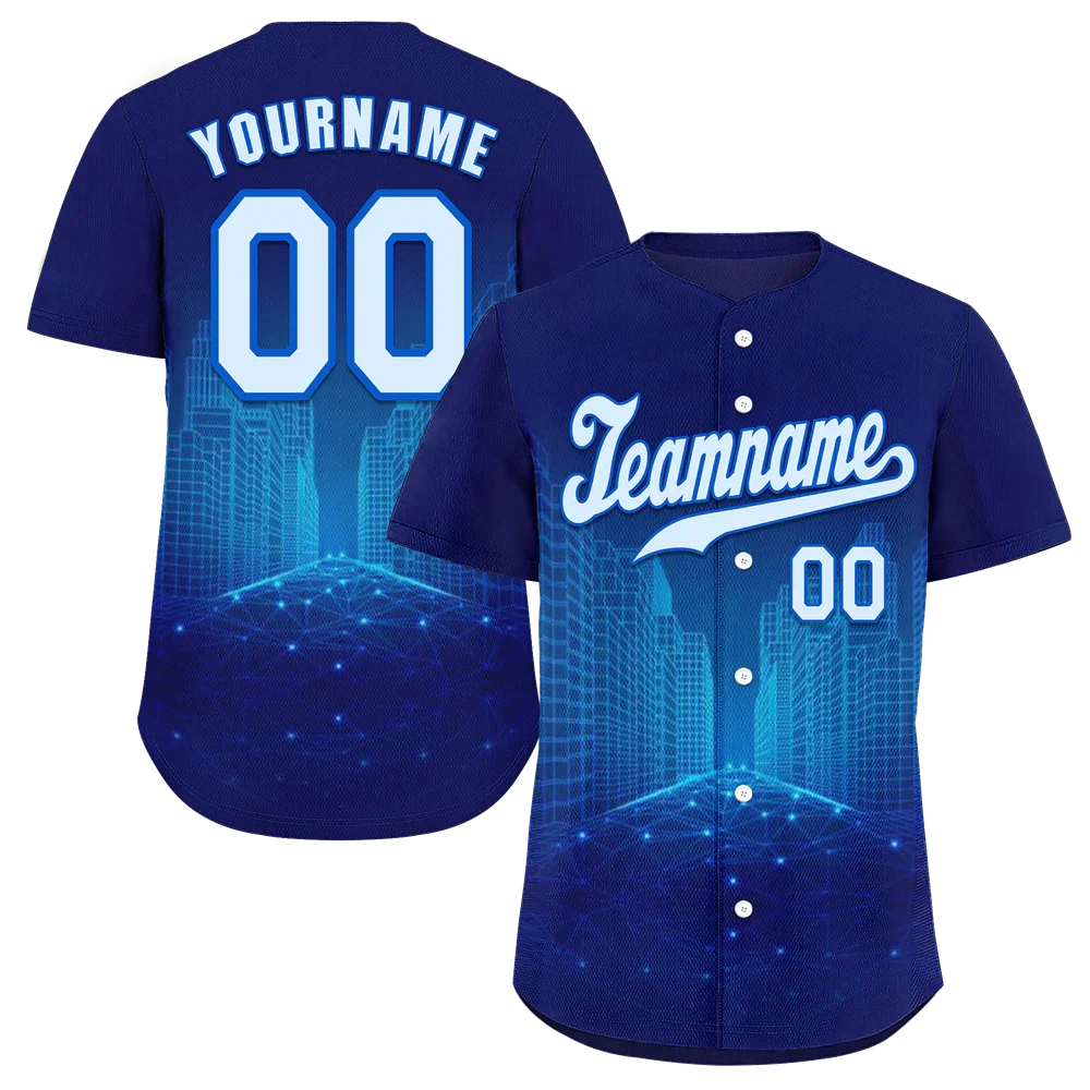 Custom Blue City Edition White Authentic Baseball Jersey BSBJ0a-bc0fbcb - Coolcustomize