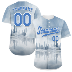 Custom White City Edition Blue Authentic Baseball Jersey BSBJ0a-bc0fbcd