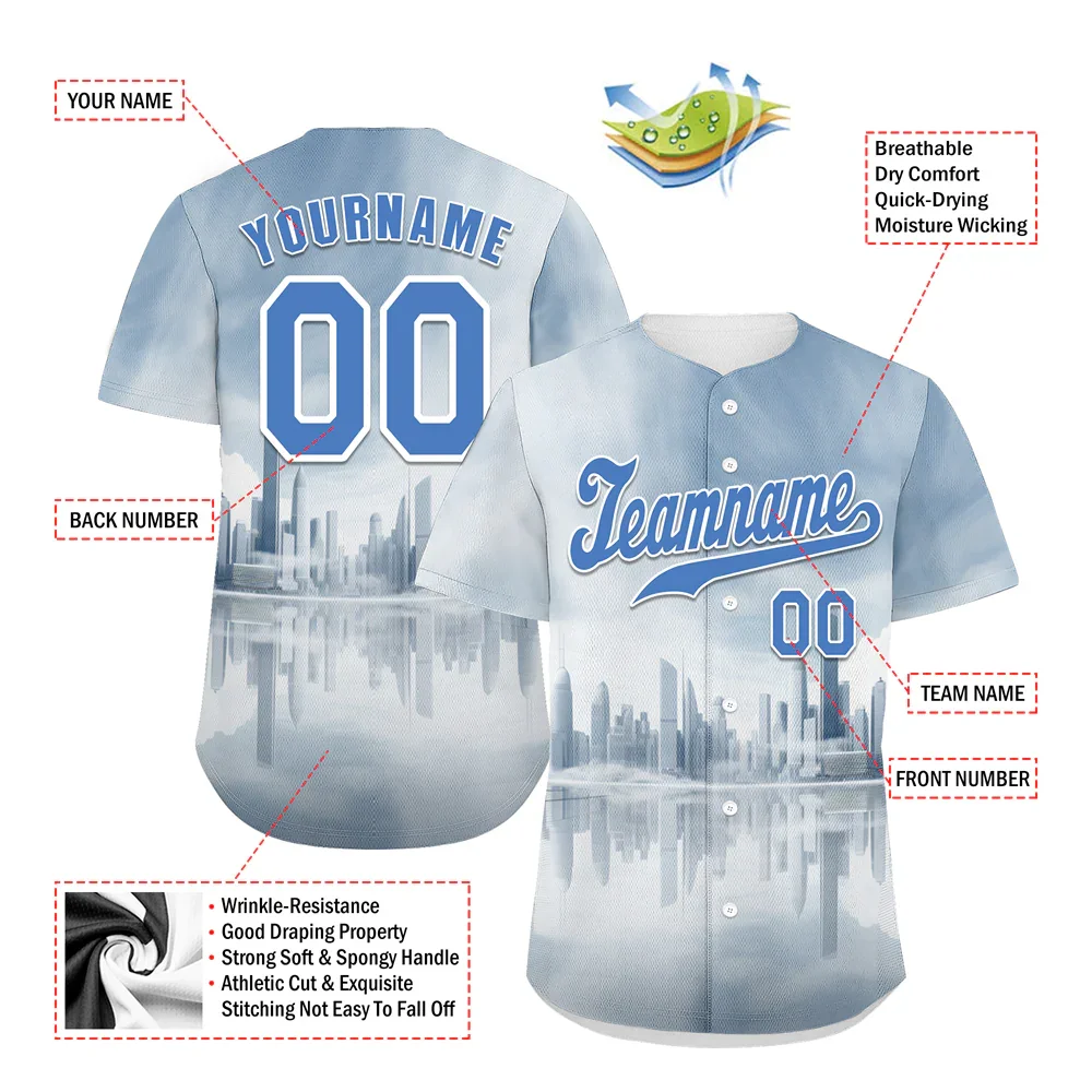 Custom White City Edition Blue Authentic Baseball Jersey BSBJ0a-bc0fbcd - Coolcustomize