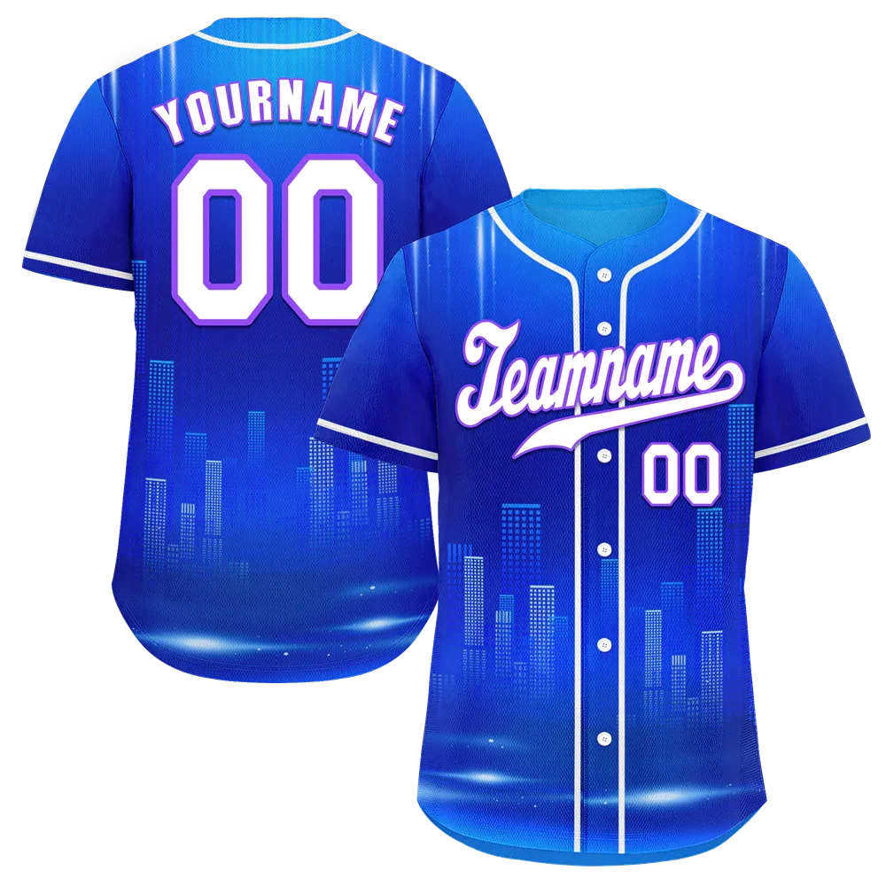 Custom Blue City Edition White Authentic Baseball Jersey BSBJ0a-bc0fbce - Coolcustomize